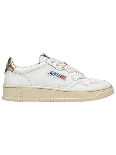 Medalist Goatskin Low Top Sneakers Gold White - AUTRY - BALAAN 2