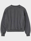 Paneled Cropped Sweatshirt Charcoal - NOIRER FOR WOMEN - BALAAN 4