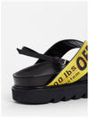 Same day delivery Women s yellow industrial logo cross sandals - OFF WHITE - BALAAN 8