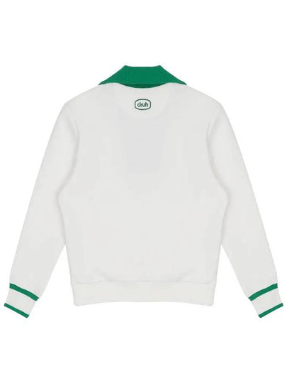 Drew Color Scheme Yokoeri Half Zip Up Sweatshirt DF41LT01O WHITE - DRUH GOLF - BALAAN 2