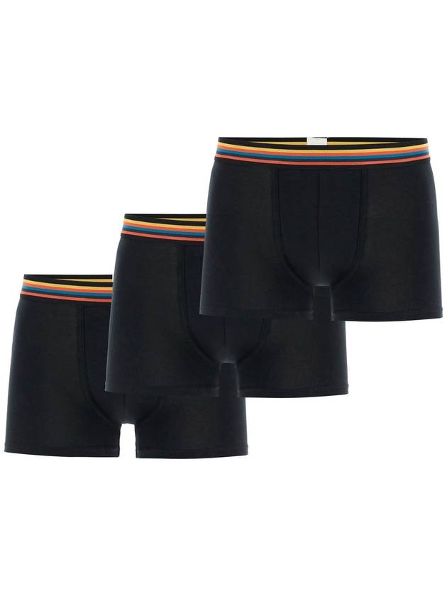 Artist Stripe Organic Cotton Brief 3 Pack Set Black M1A 915 M3PK2679 - PAUL SMITH - BALAAN 2