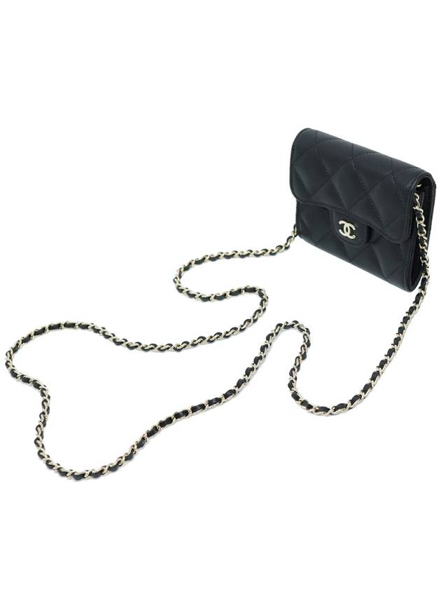 Used 1 time almost new Classic Caviar Card Chain Bag No 31 AP0238 Cross - CHANEL - BALAAN 4