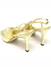 Manolo Blahnik Metallic Gold Leather Strap Heel Women s Sandals 35 - MANOLO BLAHNIK - BALAAN 5