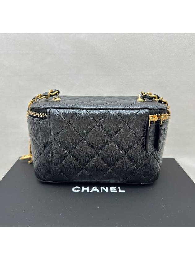 24 Year Mini Bag New Season Vanity Caviar Gold Black - CHANEL - BALAAN 4