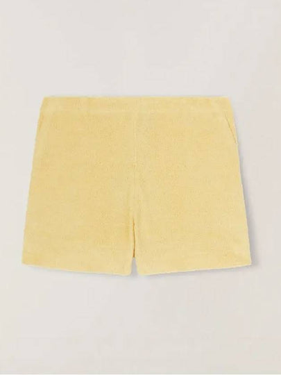 Women's Panarea Cotton Linen Shorts Pineapple Sorbet - LORO PIANA - BALAAN 2