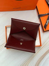 Calvi Madame Card Wallet Rouge H078309CK - HERMES - BALAAN 1