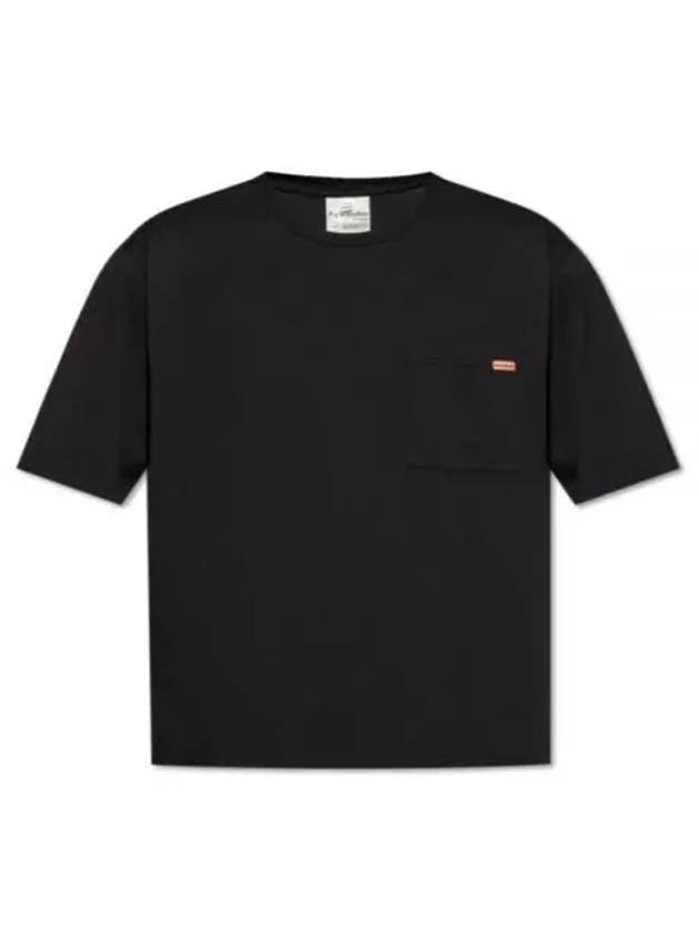 Logo Patch Short Sleeve T-Shirt Black - ACNE STUDIOS - BALAAN 2