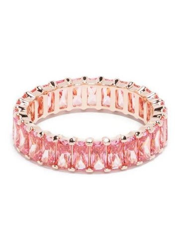 Matrix Baguette Cut Ring Rose Gold Pink - SWAROVSKI - BALAAN 1