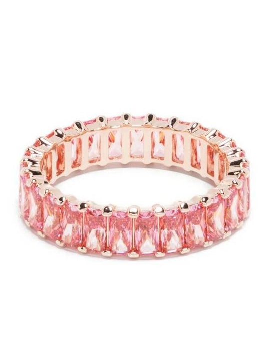 Matrix Baguette Cut Ring Rose Gold Pink - SWAROVSKI - BALAAN 1