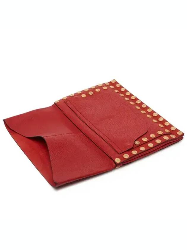 Rockstud Stud Clutch Stampa Alce GWB00711AVSF03 0RO Red - VALENTINO - BALAAN 5