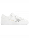 Pure Star Glitter Silver Low Top Sneakers White - GOLDEN GOOSE - BALAAN 2