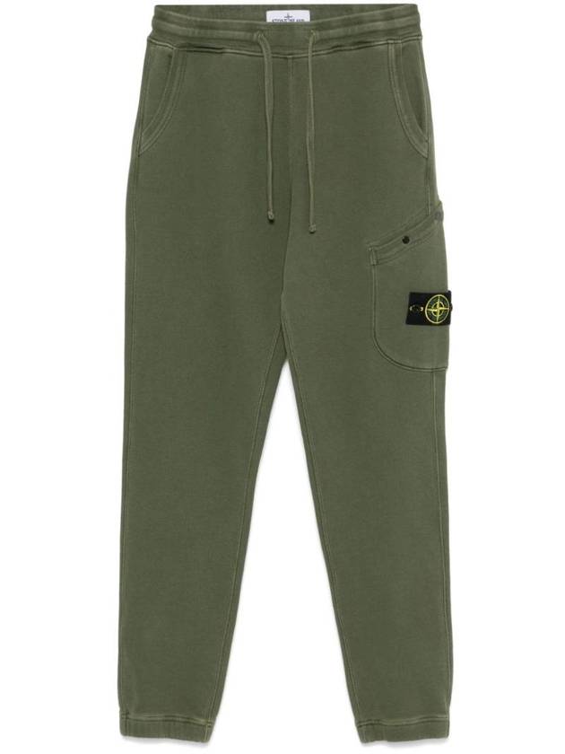 Cotton Cargo Jogging Pants Green - STONE ISLAND - BALAAN 1