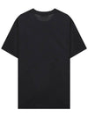 Logo Patch Cotton Short Sleeve T-Shirt Black - STONE ISLAND - BALAAN 3