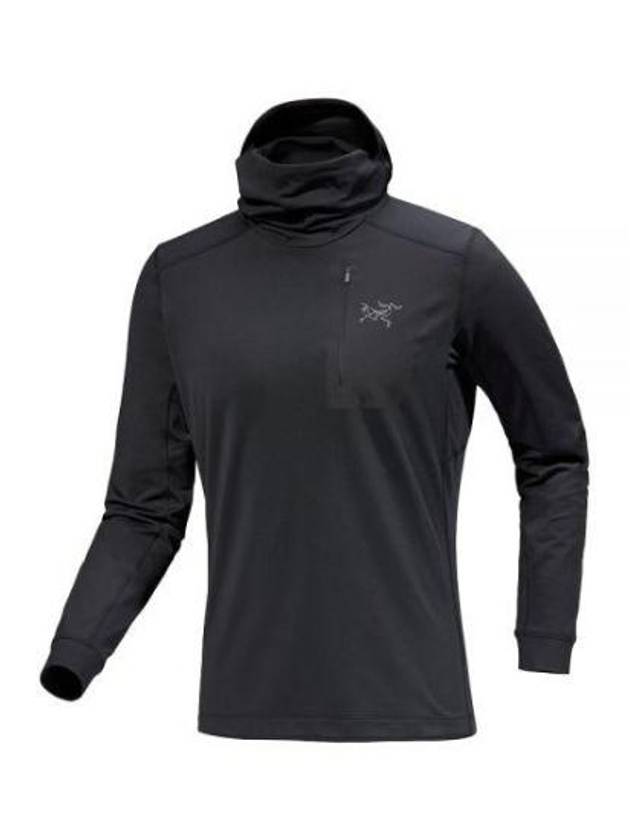 Rho LT Hooded Long Sleeve T-Shirt Black - ARC'TERYX - BALAAN 2