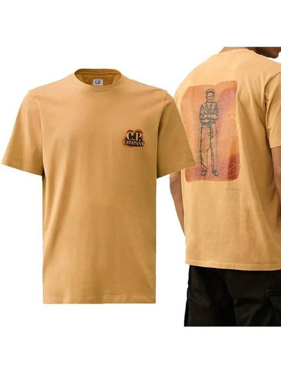 24/1 Jersey Artisanal British Sailor Short Sleeve T-Shirt Orange - CP COMPANY - BALAAN 2