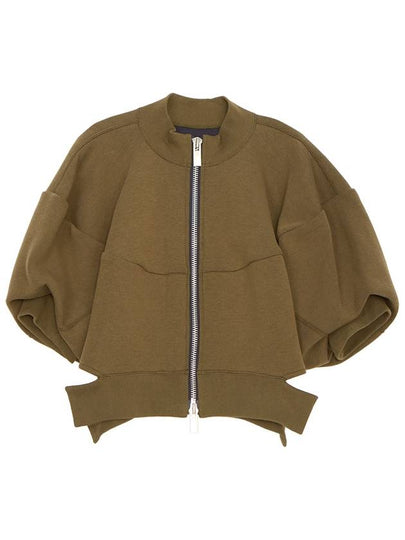 Sponge Sweat Blouson Jacket Olive - SACAI - BALAAN 2