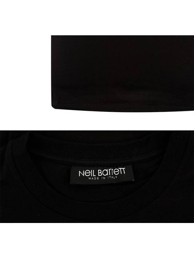 case plaster print short sleeve t-shirt black - NEIL BARRETT - BALAAN 6