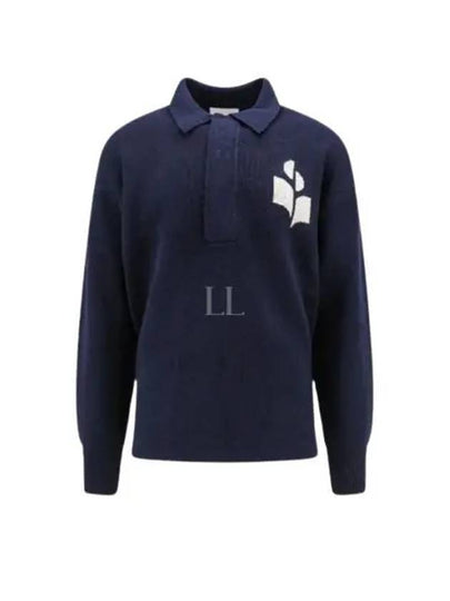 William Logo Polo Shirt Midnight - ISABEL MARANT - BALAAN 2