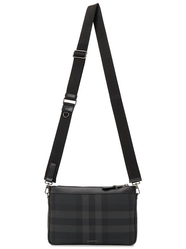 Rambler Check Cross Bag Charcoal - BURBERRY - BALAAN 8