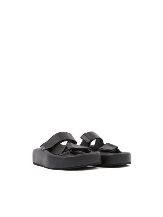 Webbing Slip-On Platform Sandals Black - MAISON MARGIELA - BALAAN 4