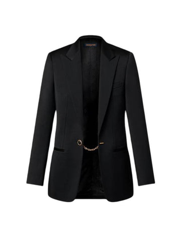 Jewel Button Tuxedo Jacket Black - LOUIS VUITTON - BALAAN 1