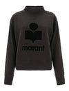 Moby Logo Print Sweatshirt Black - ISABEL MARANT ETOILE - BALAAN 2