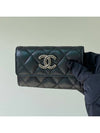 Stone Logo Card Holder Caviar Black AP3400 - CHANEL - BALAAN 1