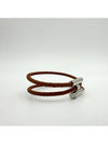 Tournis Tresse Bracelet Brown - HERMES - BALAAN 4