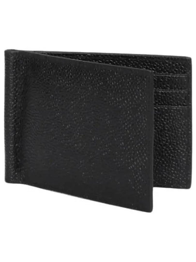 Men's Three Stripes Tab Classic Money Clip Card Wallet Black - THOM BROWNE - BALAAN 2