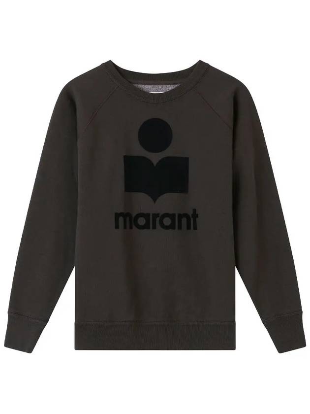 Milly Logo Sweatshirt Faded Black - ISABEL MARANT - BALAAN 2