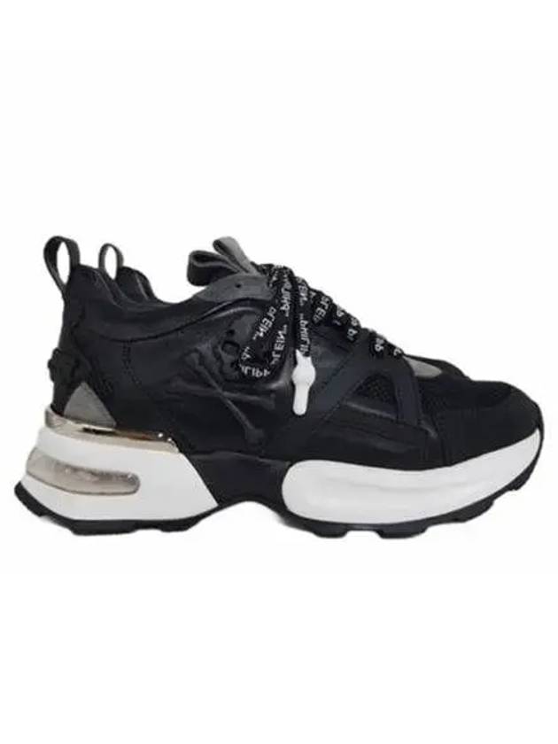 Runner Skull Leather Low Top Sneakers Black - PHILIPP PLEIN - BALAAN 2