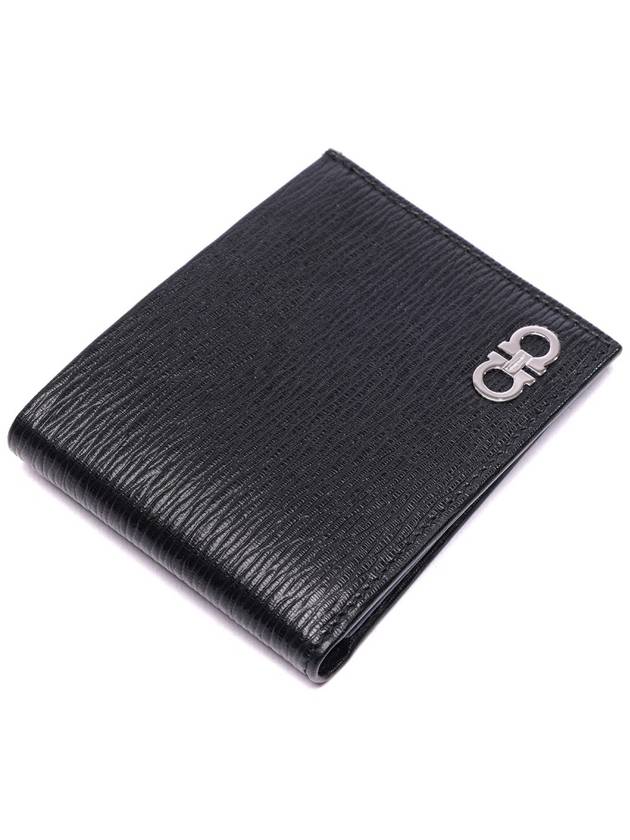 ID Window Gancini Half Wallet Black - SALVATORE FERRAGAMO - BALAAN 6