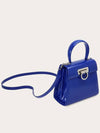 Iconic Top Handle Small Tote Bag Royal Blue - SALVATORE FERRAGAMO - BALAAN 9