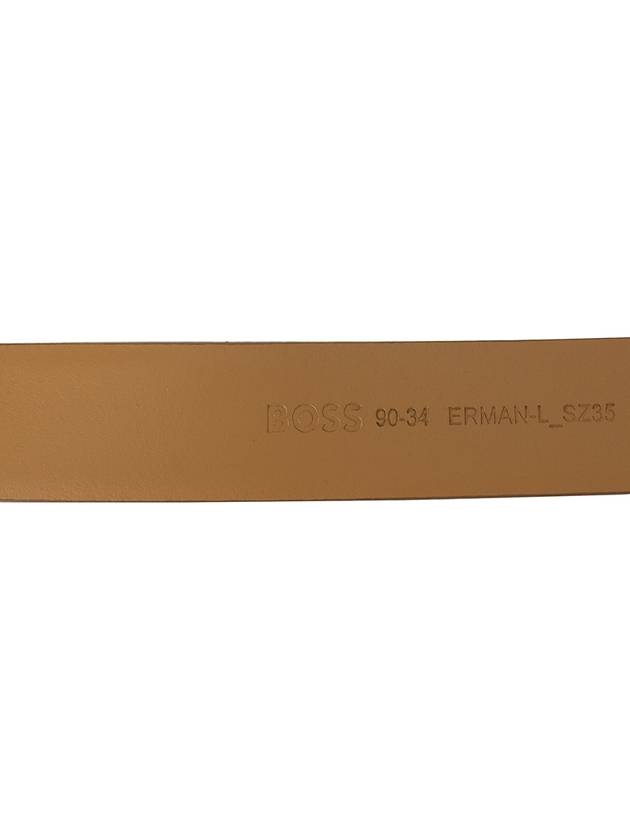 Logo Leather Belt Brown - HUGO BOSS - BALAAN 7