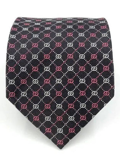 GG Dot Pattern Silk Tie Red White Black - GUCCI - BALAAN 2