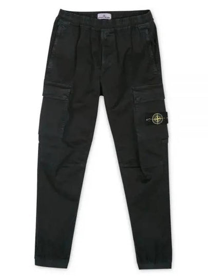 Wappen Patch Cargo Track Pants Black - STONE ISLAND - BALAAN 2