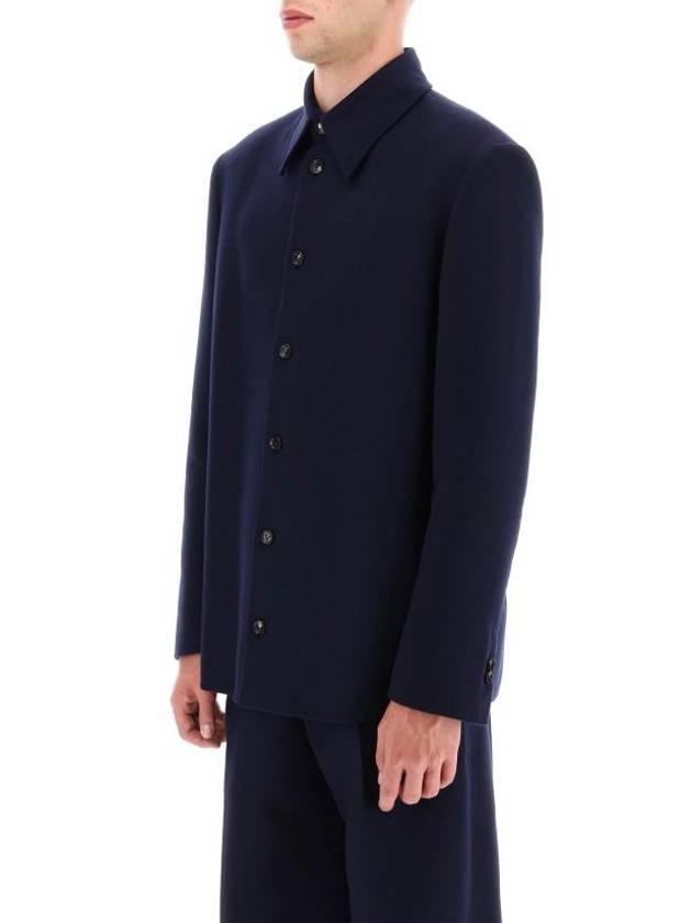 Wool Jacket Navy - BOTTEGA VENETA - BALAAN 5