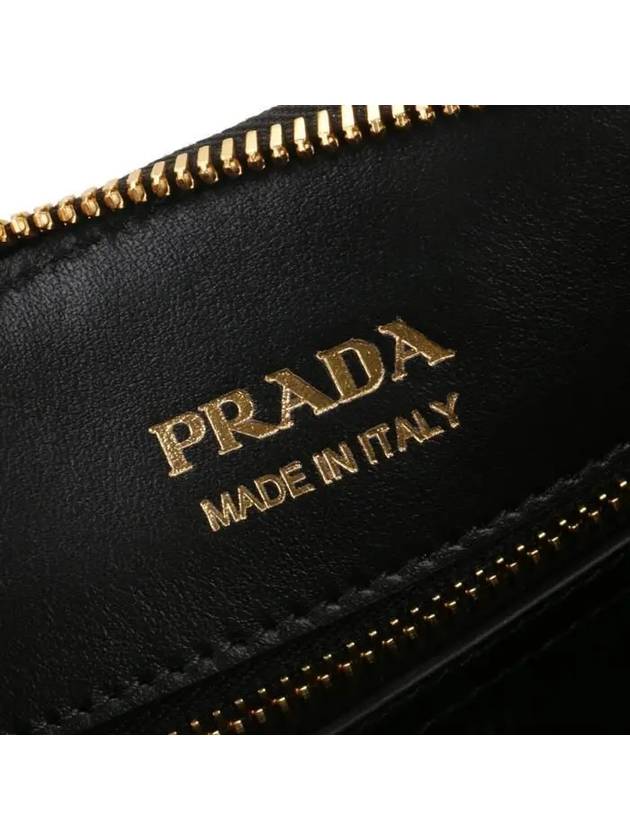 Small Leather Hand Shoulder Bag Black - PRADA - BALAAN 8