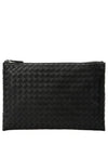 Intrecciato Clutch Bag Black - BOTTEGA VENETA - BALAAN 2