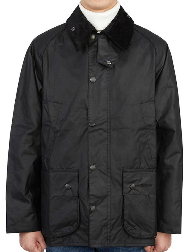 Bedale Wax Half Lined Jacket Black - BARBOUR - BALAAN 2