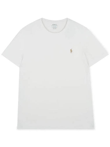 Embroidered Logo Cotton Short Sleeve T-Shirt White - POLO RALPH LAUREN - BALAAN 1