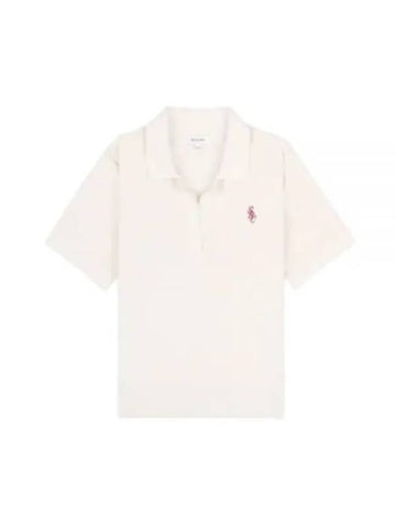 SRC Velor Polo Off WhiteMerlot POAW232OF - SPORTY & RICH - BALAAN 1