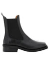 Women's Leather Chelsea Boots Black - GANNI - BALAAN 2