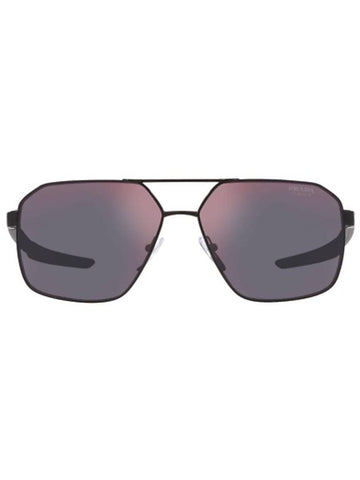 Eyewear Logo Sunglasses Black - PRADA - BALAAN.