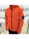 Men's Wappen Patch Naslan Watro Hooded Jacket Orange - STONE ISLAND - BALAAN 2