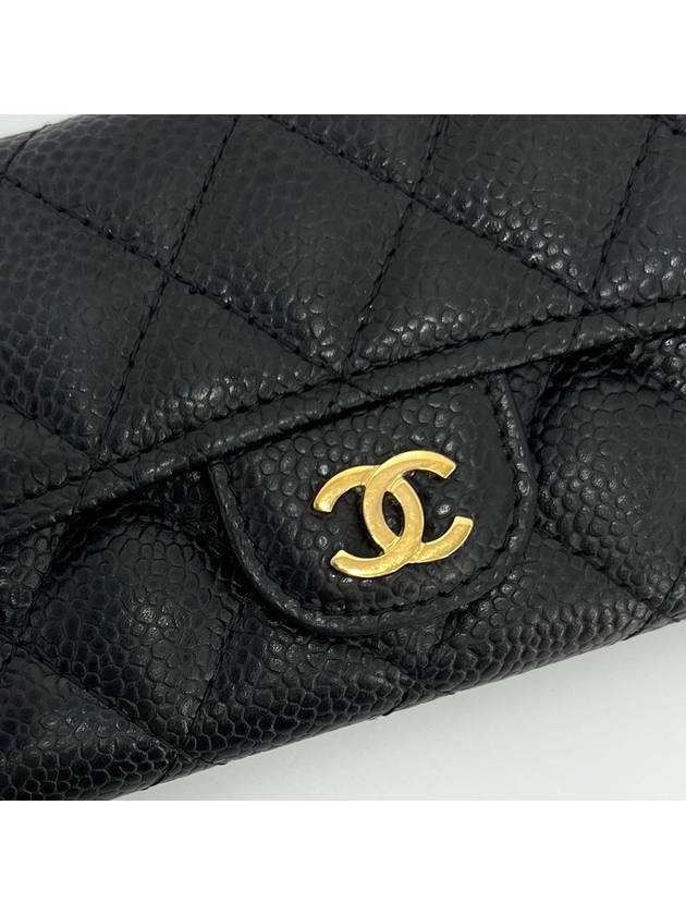 Caviar flap card wallet black - CHANEL - BALAAN 4