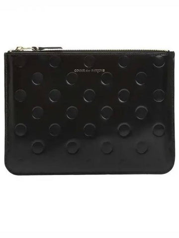 COMME des GARCONS Tote Pattern Shiny Leather Small Pouch 270661 - COMME DES GARCONS - BALAAN 1