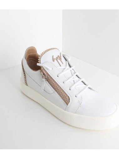 Beige Zipper May London White RM90047 - GIUSEPPE ZANOTTI - BALAAN 1