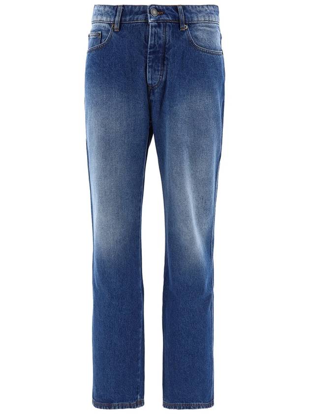 Straight Denim Jeans Blue - AMI - BALAAN 3