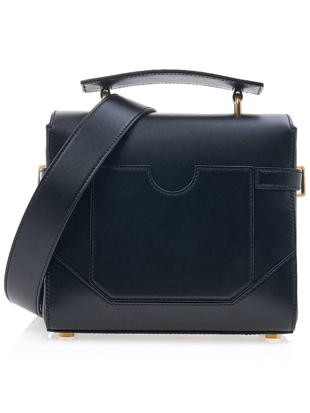 B-Buzz Logo Leather Cross Bag Black - BALMAIN - BALAAN 4